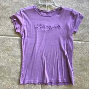 Lavender "Life is Good" T-shirt size S